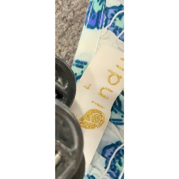 Bindu Bella Dress Cornflower Print Blue Midi Cotton India L - Picture 3 of 3